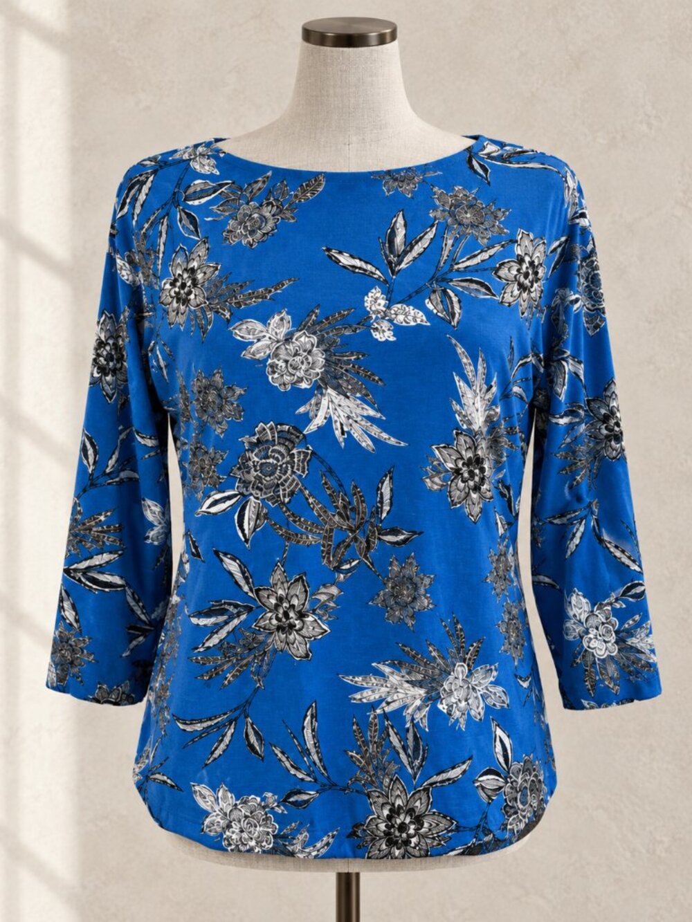 J. Jill Wearever Floral Pacific Wildflower Print Top MP